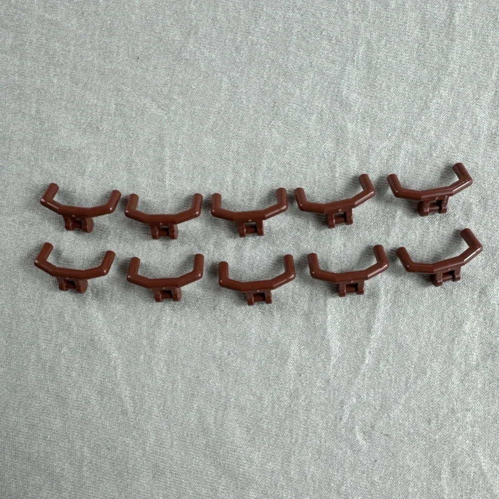 LEGO Parts - Brown Minifigure Utensil Handlebars Handle Bars 98397 Lot of 10